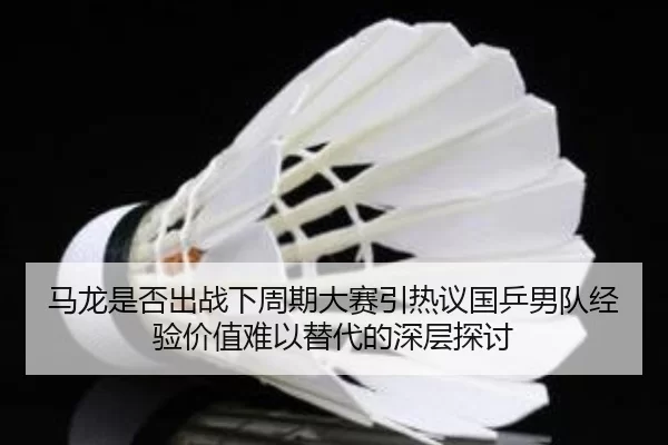 马龙是否出战下周期大赛引热议国乒男队经验价值难以替代的深层探讨